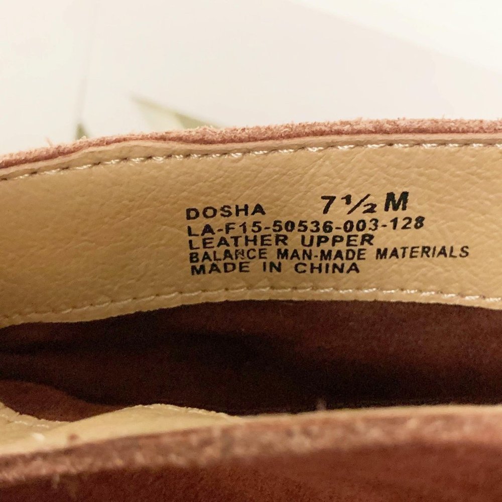 Anthropologie Latigo Dosha Suede Booties in Rust Size 7.5 - Picture 7 of 10